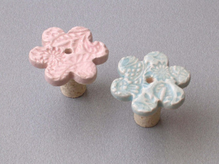 fiore rosa e celeste